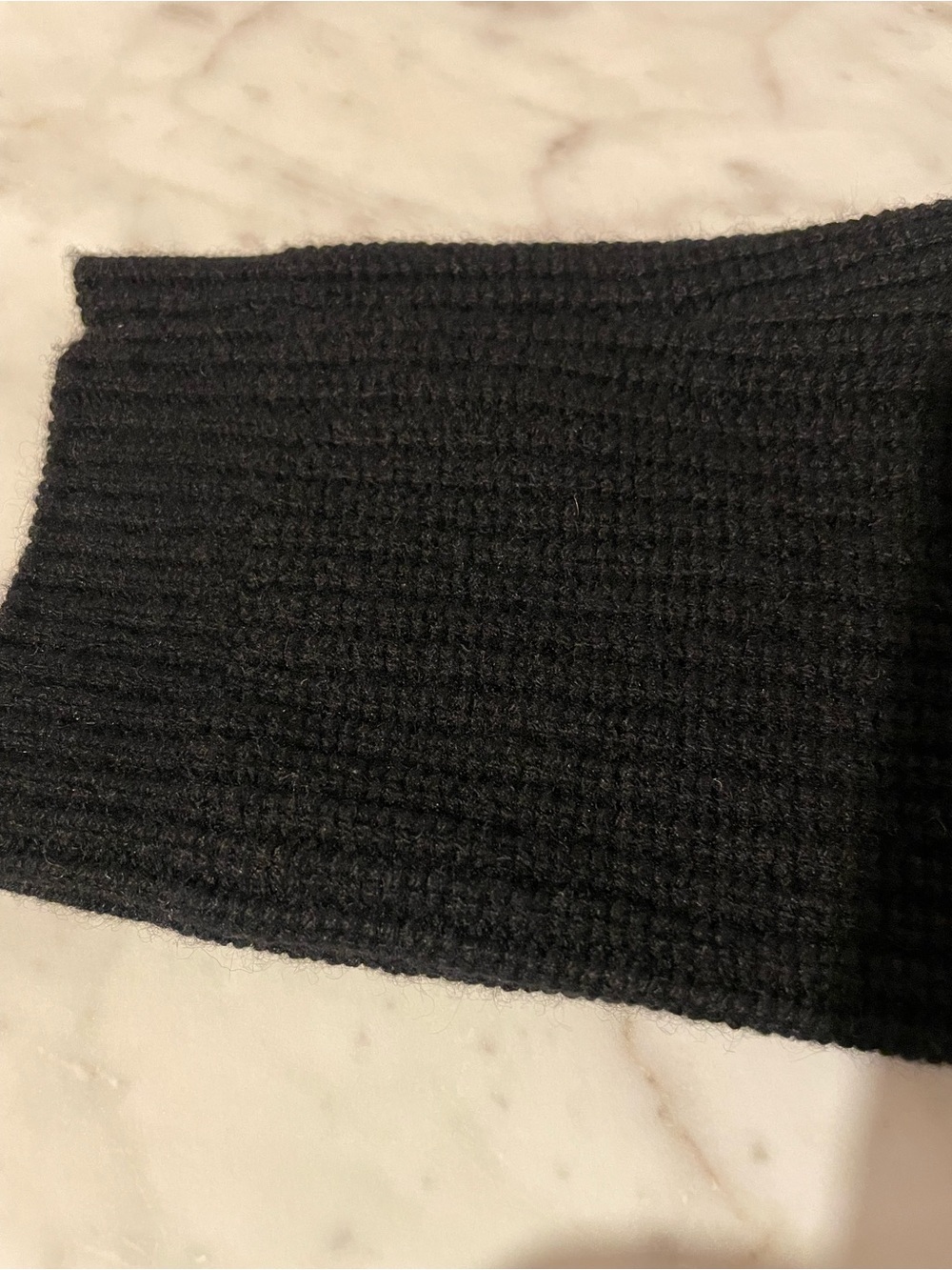 Quince Mongolian Cashmere Fisherman Turtleneck Sweater Black - Small - Picture 4 of 6